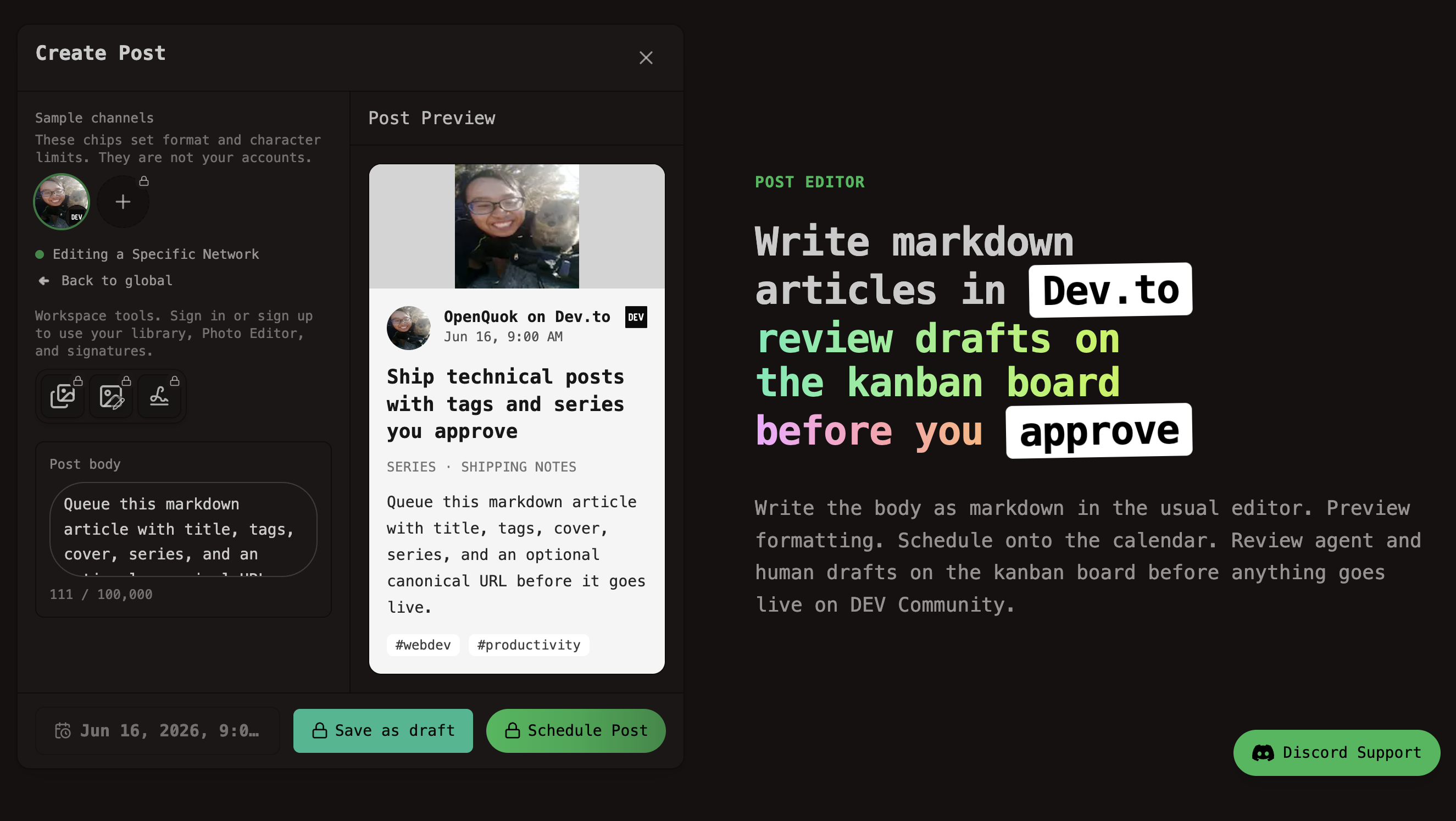 OpenQuok Technical Article Editor for Dev.to