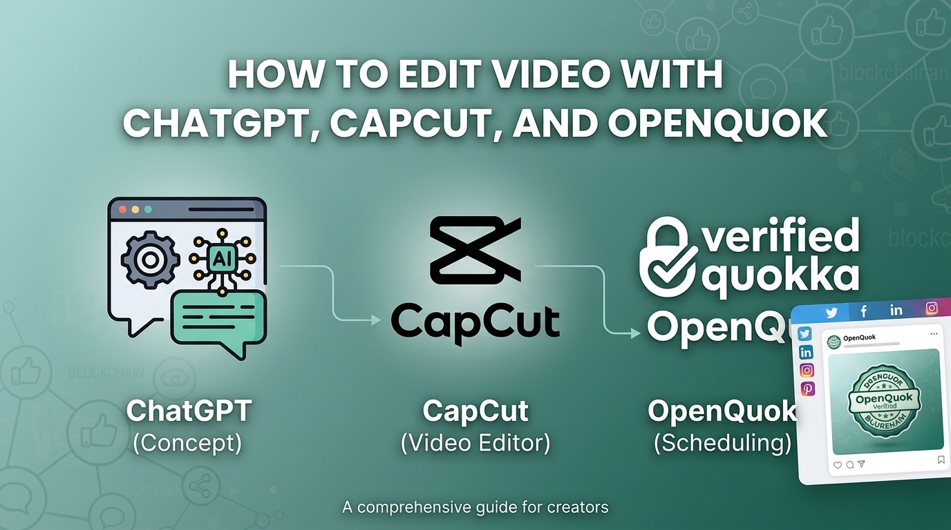 How to edit video with ChatGPT, CapCut, and OpenQuok