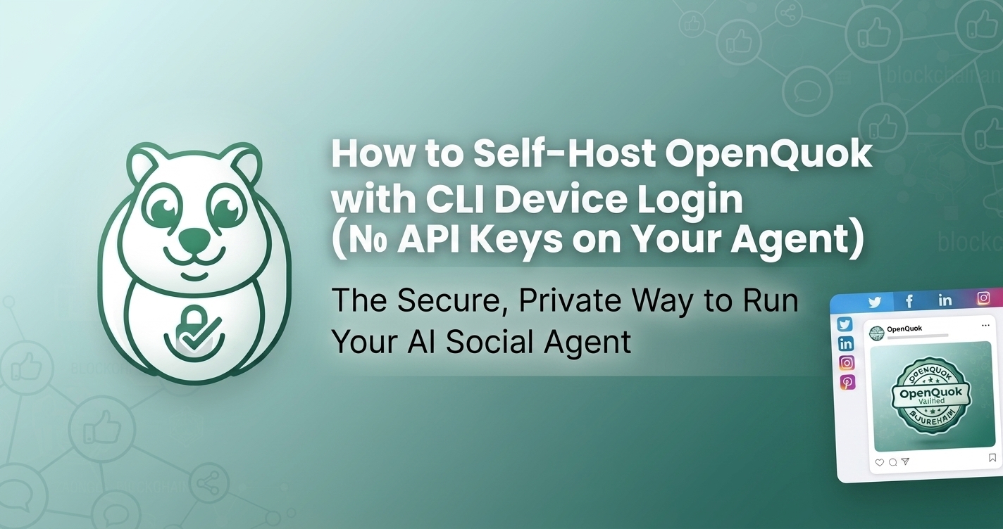 Featured image for blog post: How to Self-Host OpenQuok with CLI Device Login - Free, No API Keys on Your Agent