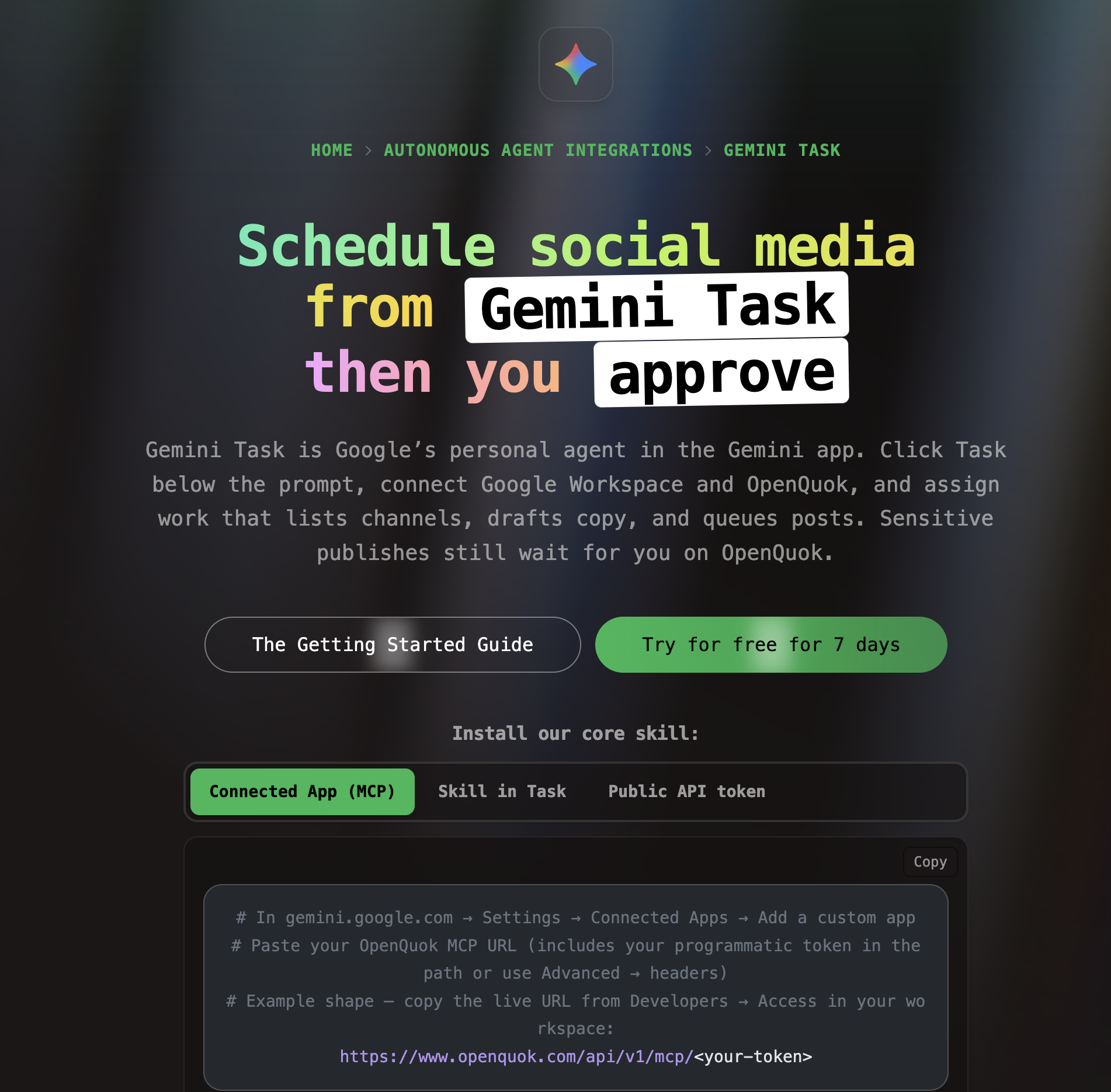 Run social media on auto-pilot with Gemini Task + Argon